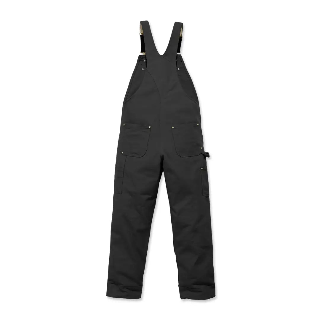 Black work overalls Carhartt Relaxed Fit Duck Bib Overall for all-day comfort