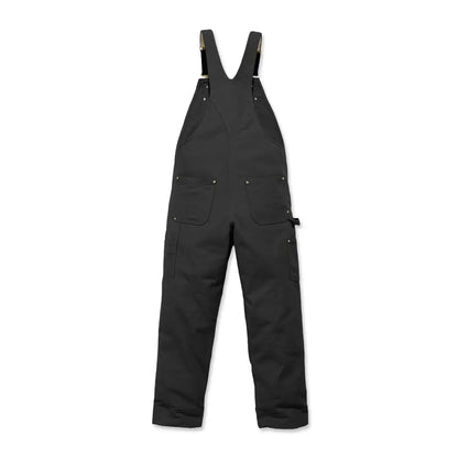 Black work overalls Carhartt Relaxed Fit Duck Bib Overall for all-day comfort