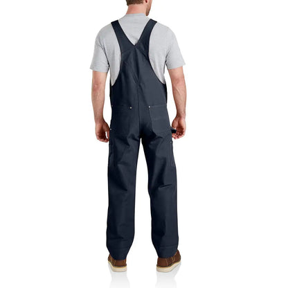 Navy blue Carhartt Relaxed Fit Duck Bib Overalls for comfortable workwear