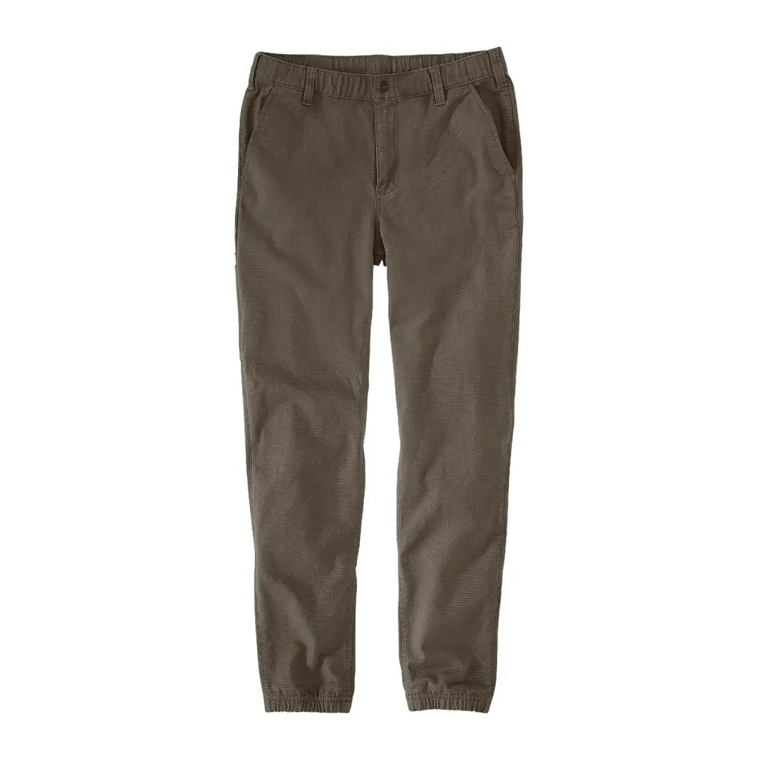 Olive-green Carhartt Relaxed Tapered Rigby Jogger pants for country clothing and outdoors fans
