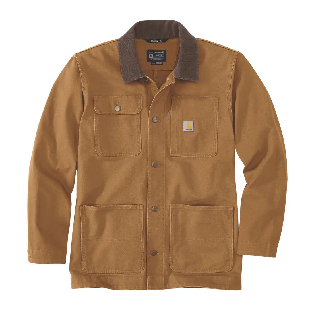 Brown Carhartt work coat, perfect for chore work and country hunting gear