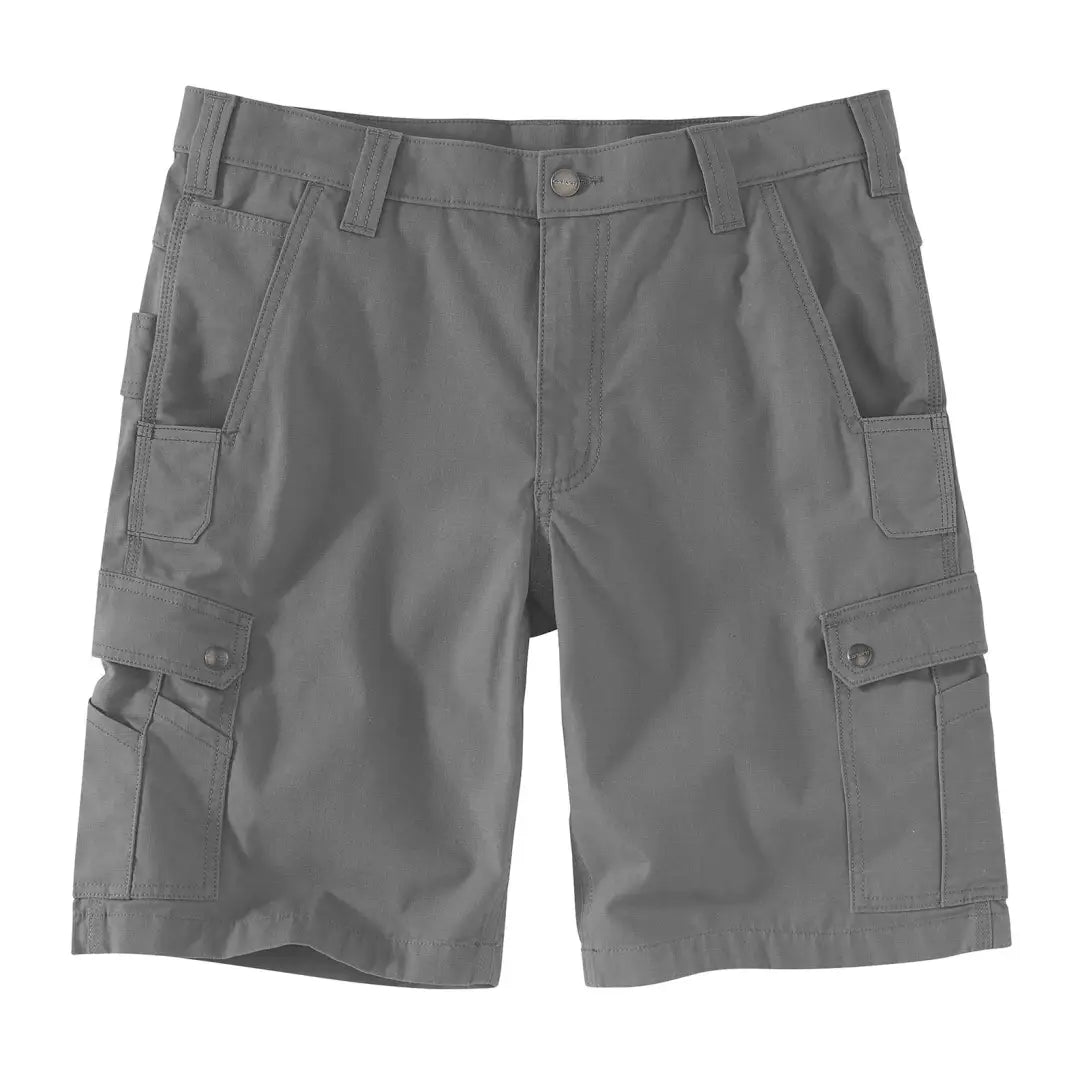 Gray cargo shorts with relaxed fit in Carhartt Rugged style from Country Clothing