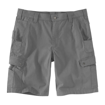 Gray cargo shorts with relaxed fit in Carhartt Rugged style from Country Clothing