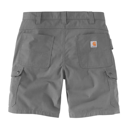 Gray cargo shorts in relaxed fit Carhartt Rugged style, perfect for country clothing