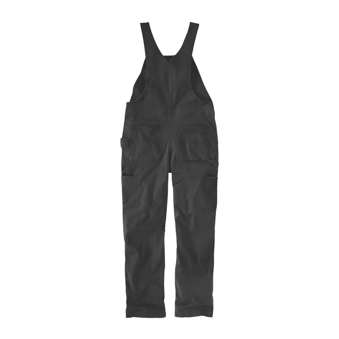 Dark gray Carhartt Womens Loose Fit Canvas Bib Overall for country clothing and hunting