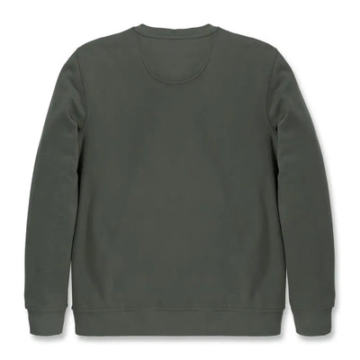 Olive green relaxed fit French terry Crewneck sweatshirt from Carhartt Womens country clothing