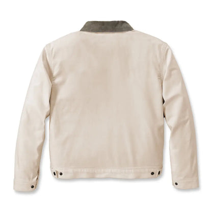 Beige Detroit jacket with relaxed fit and corduroy collar from Carhartt Womens country clothing