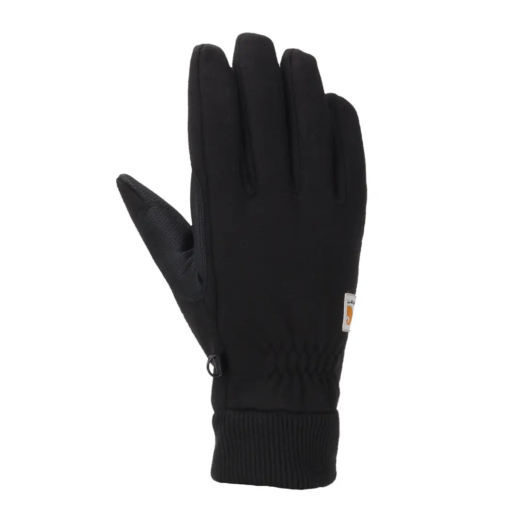 Black winter knit cuff glove from Carhartt Womens Touch-Sensitive Knit Cuff Glove