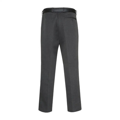 Dark gray Cavalry Twill Trousers showcasing fantastic quality and stylish belt loop