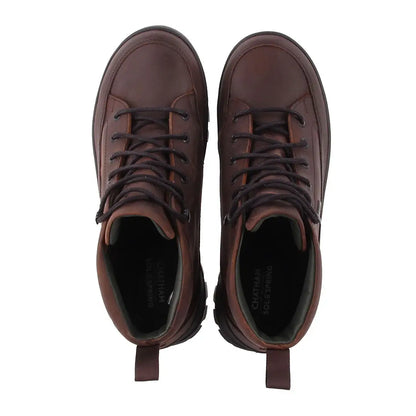 Chatham Belvoir Waterproof Lace Boots showing dark brown leather lace-up style