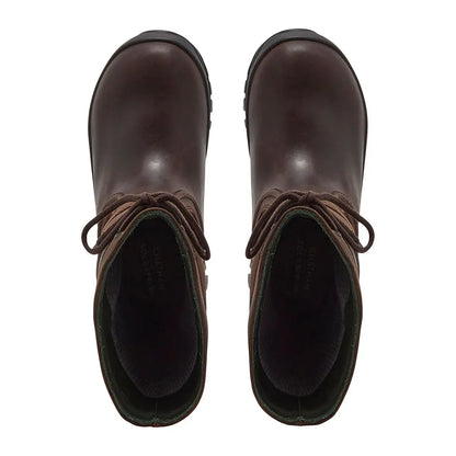 Chatham Cheltenham Ladies waterproof tall boots in brown leather with laces