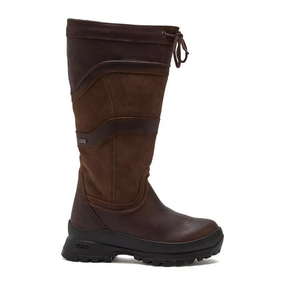 Chatham Cheltenham Ladies waterproof tall leather and suede riding boot with sturdy sole