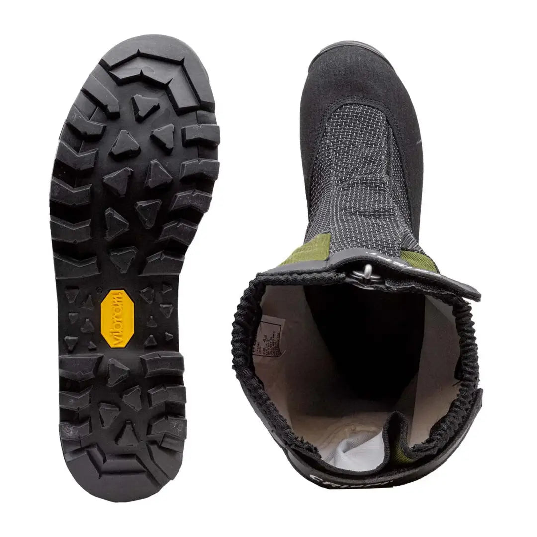 Rugged Crispi Highland Pro Boots with thick sole and durable fabric upper for hiking