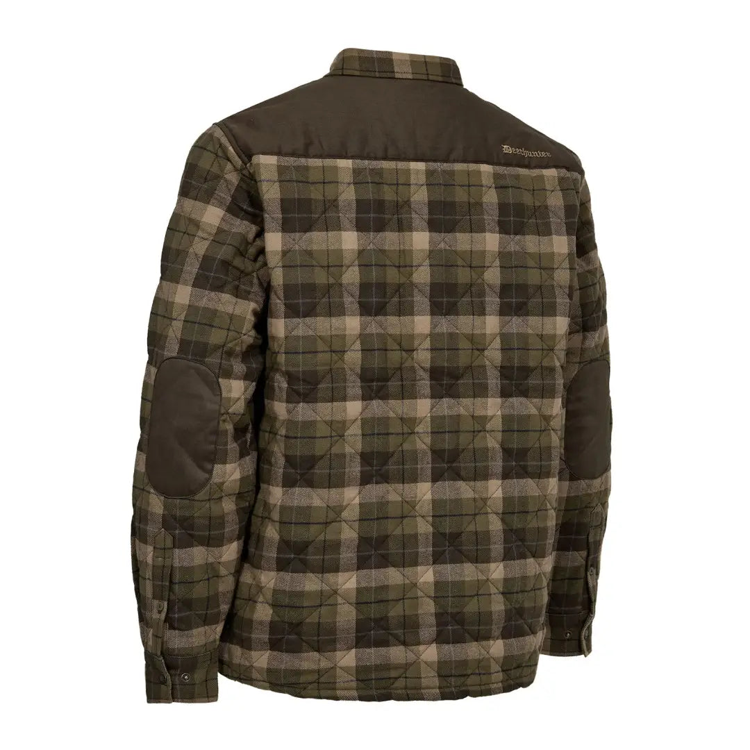 Deerhunter Elbert Padded Shirt Jacket with quilted plaid for country clothing and hunting outdoors