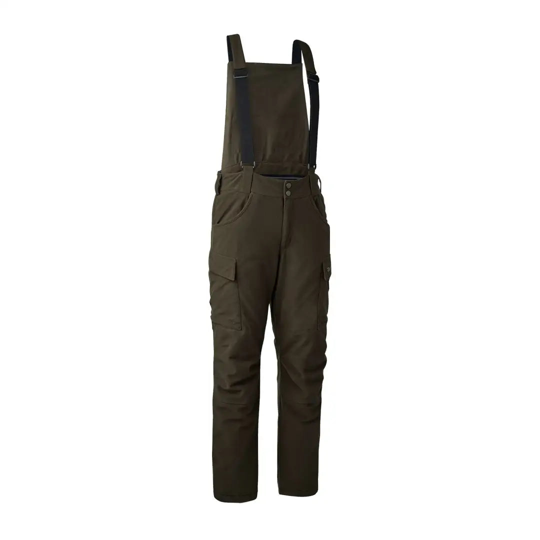 Olive green Bib Overalls for Deerhunter Heat Game Trousers for outdoor adventures
