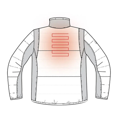 Deerhunter Heat Padded Jacket featuring red heating elements on the chest area