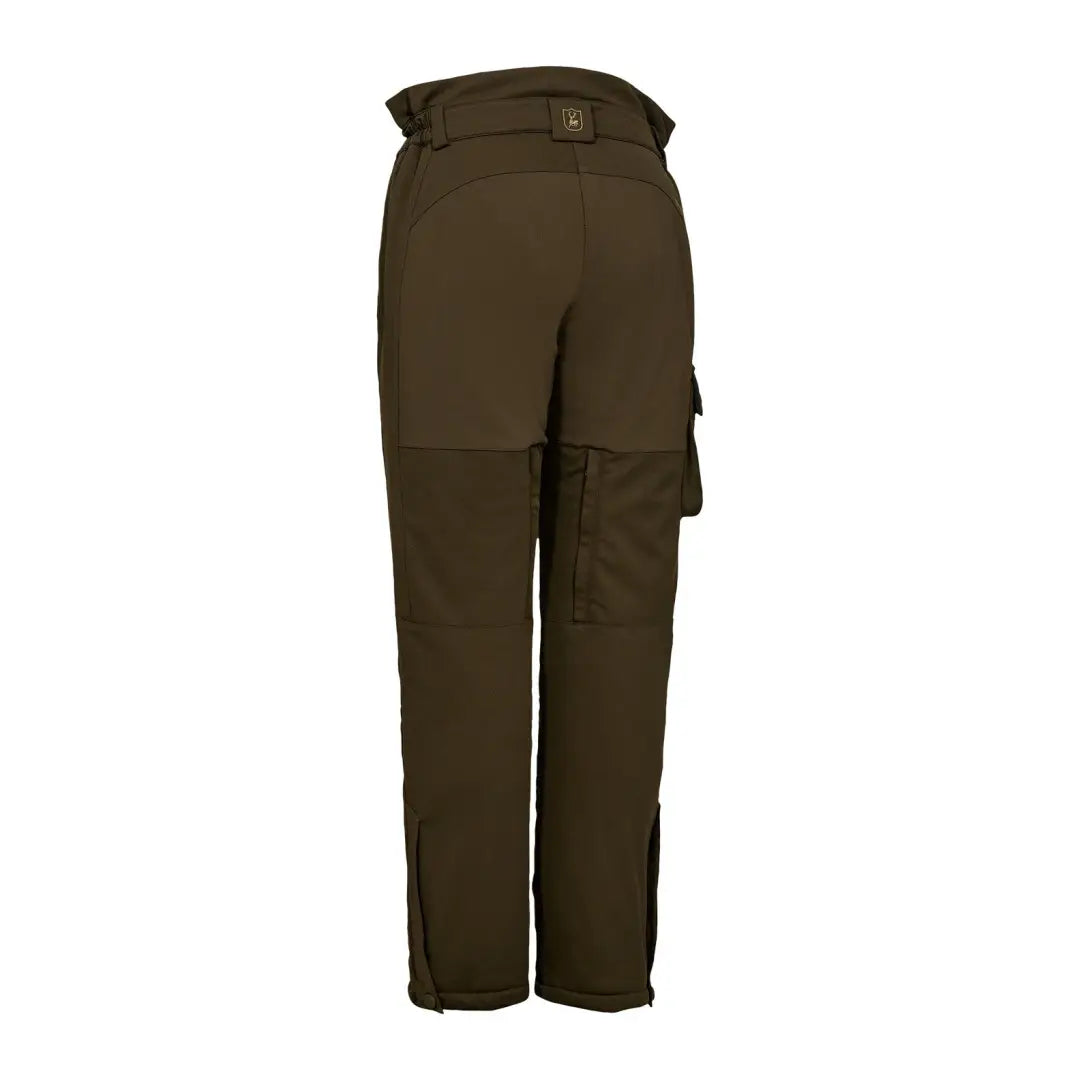 Olive green cargo pants from Deerhunter Lady Muflon Pro winter trousers for hunting and country wear