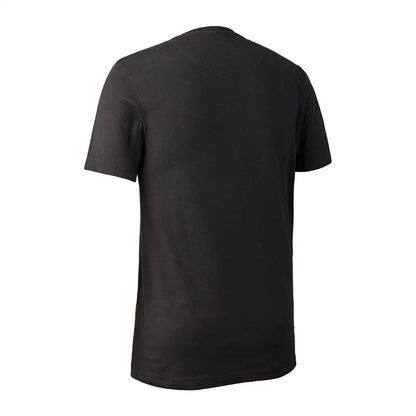 Black short-sleeved Deerhunter Logo T-shirt for stylish country clothing and hunting