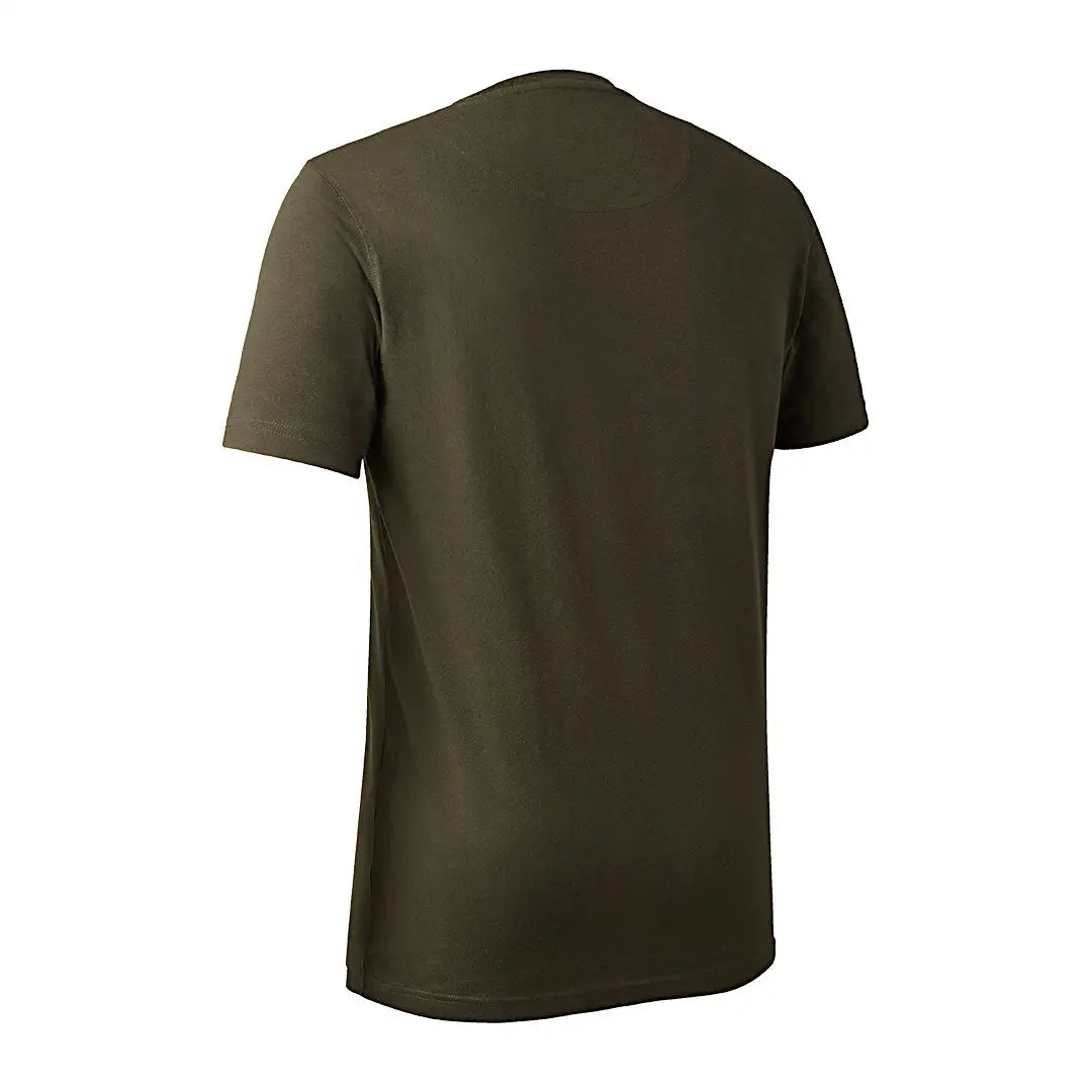 Olive green Deerhunter Logo T-shirt for stylish country clothing and hunting vibes