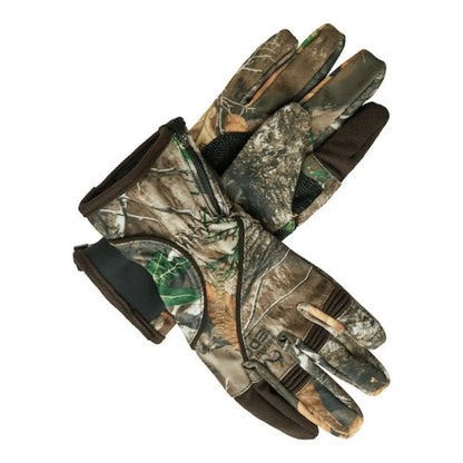 Camouflage Deerhunter Muflon Light Gloves with a handy finger fold design