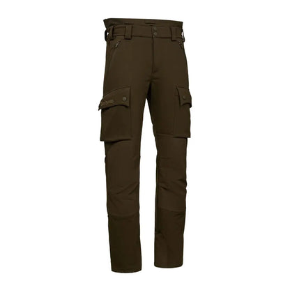 Olive green Deerhunter Muflon Pro Trousers showing rugged cargo style