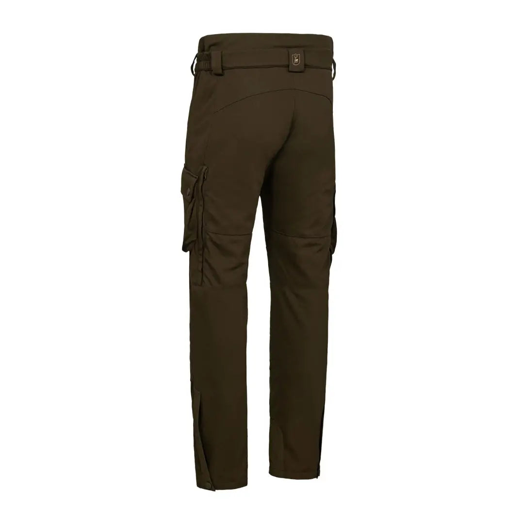 Olive green Deerhunter Muflon Pro Trousers cargo pants for outdoor adventures