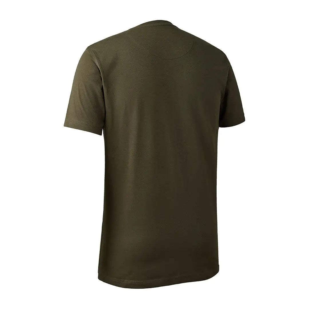 Olive green Deerhunter Nolan T-shirt perfect for casual wear and outdoor adventures