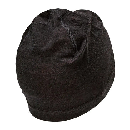 Stylish Black knit Deerhunter Quinn Merino Beanie for cozy warmth and comfort