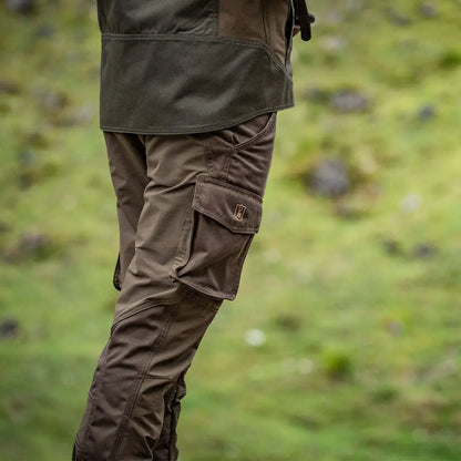 Olive green Deerhunter Rogaland Stretch Trousers, perfect stretch trousers for outdoor adventures