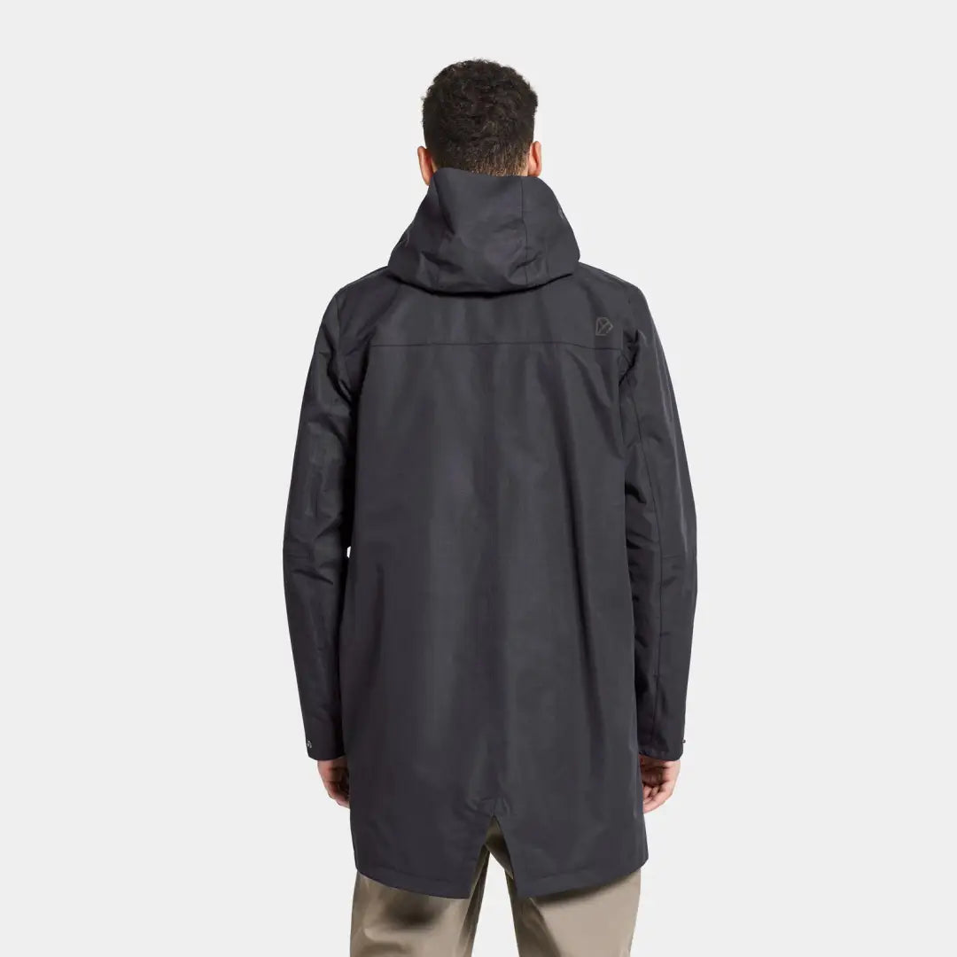 Back view of the Didriksons Andreas Parka, perfect for nordic weather with seven pockets