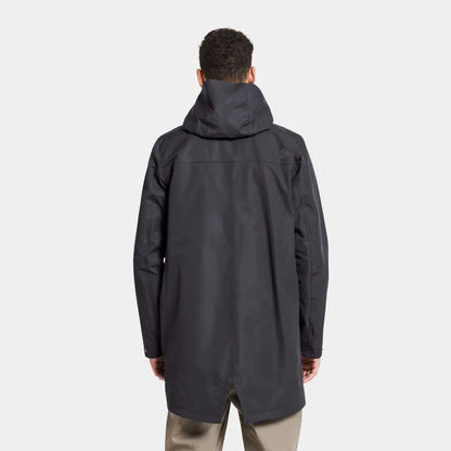 Back view of the Didriksons Andreas Parka, perfect for nordic weather with seven pockets