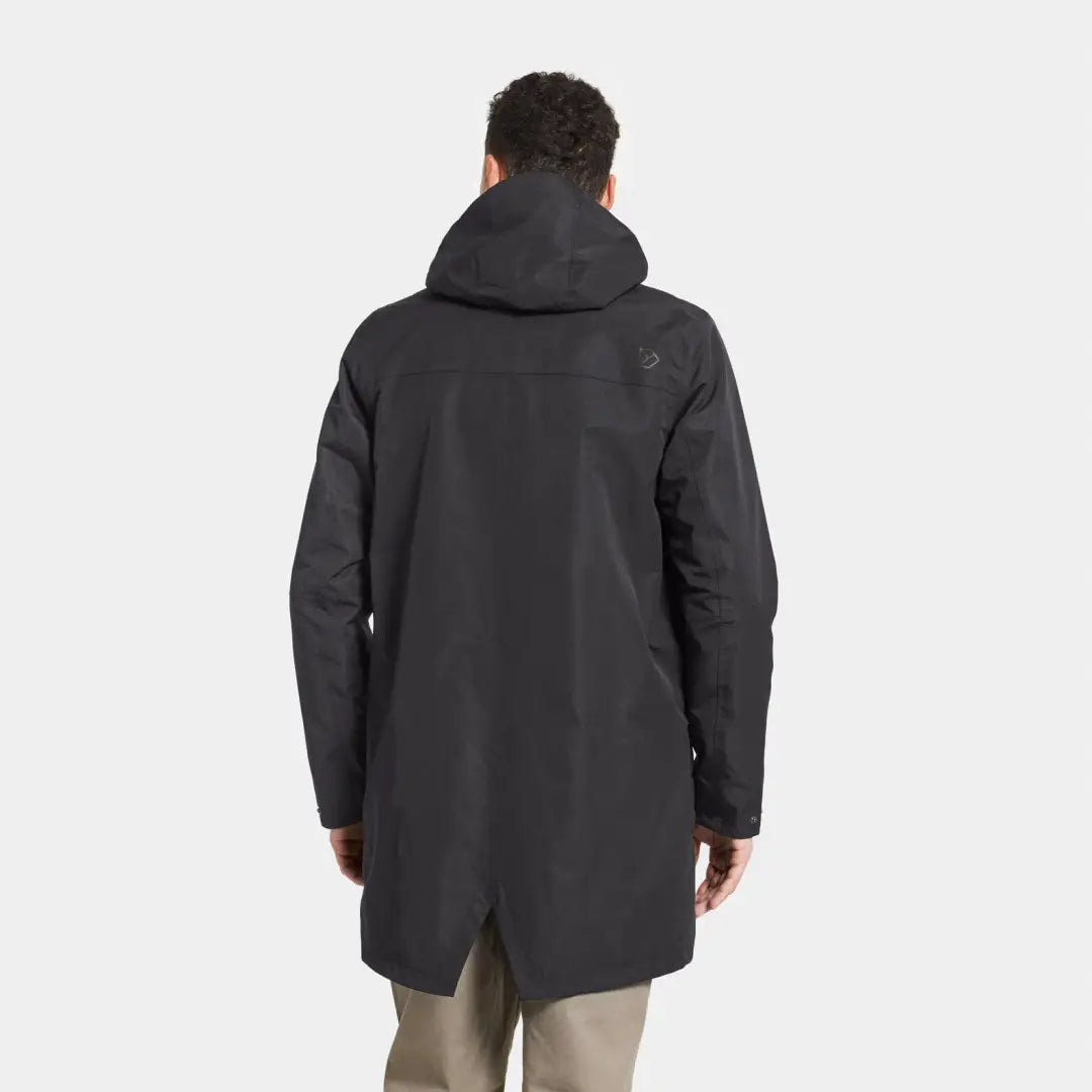 Back view of Didriksons Andreas Parka, perfect for Nordic weather and country clothing