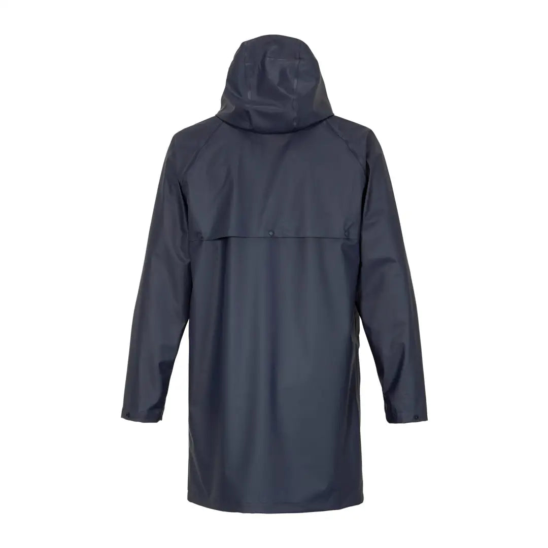Dark gray Didriksons Avon Parka, a stylish windproof rain parka with long sleeves