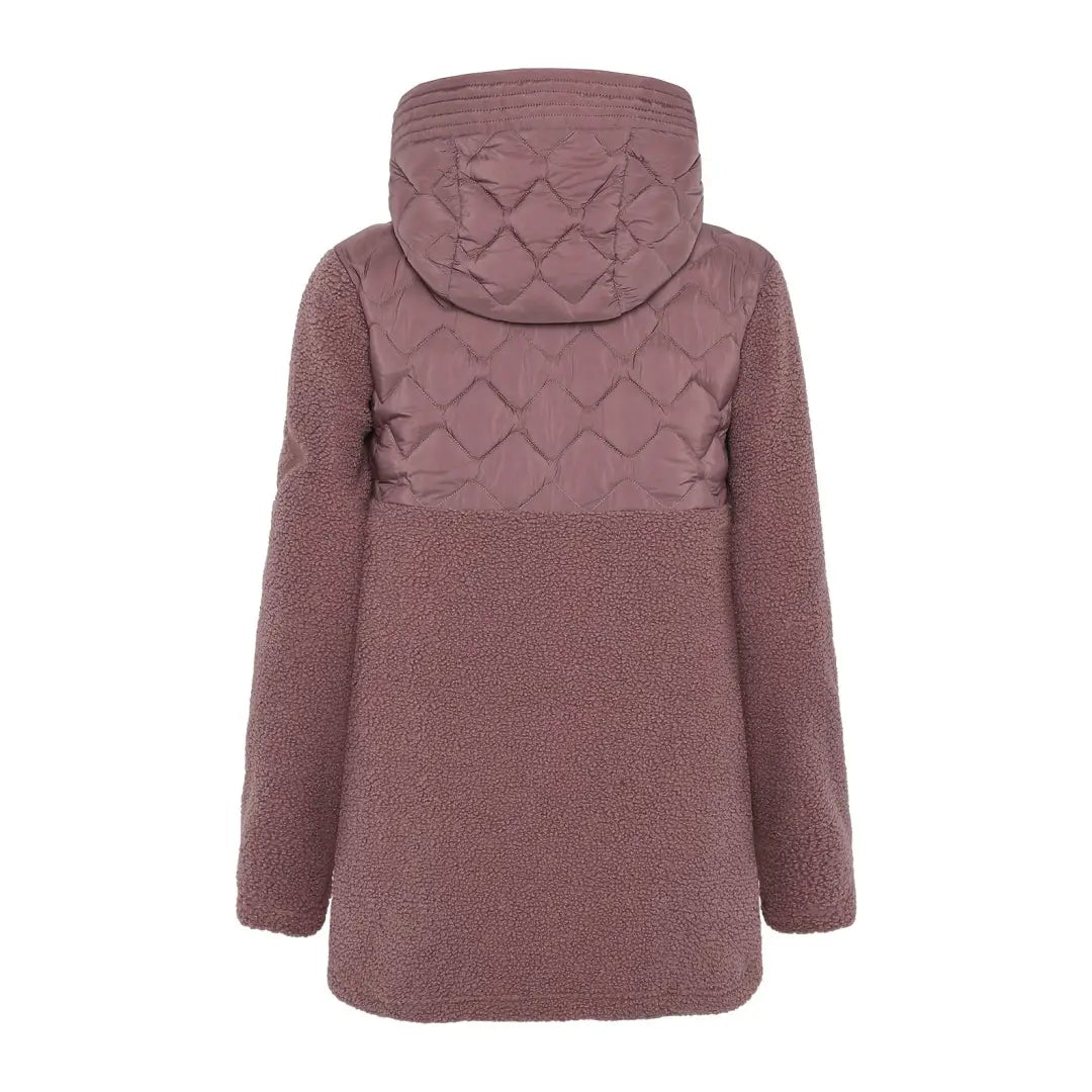 Plum-colored Didriksons Bibi 2 womens winter coat for outdoor country clothing and hunting