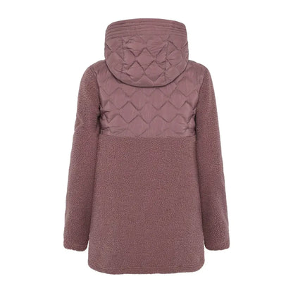 Plum-colored Didriksons Bibi 2 womens winter coat for outdoor country clothing and hunting