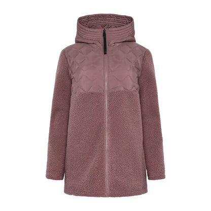 Mauve fleece jacket for outdoors or country clothing, stylish and cozy for hunting trips
