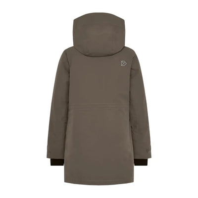 Didriksons Harriet womens parka in dark olive green, perfect for country hunting trips