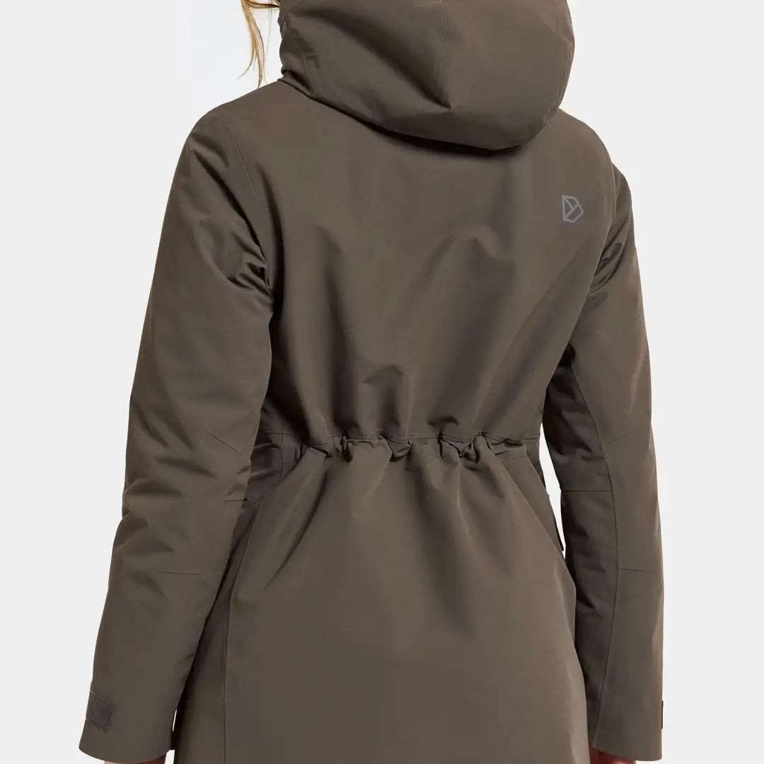 Didriksons Harriet womens parka in dark green, perfect for country clothing and hunting