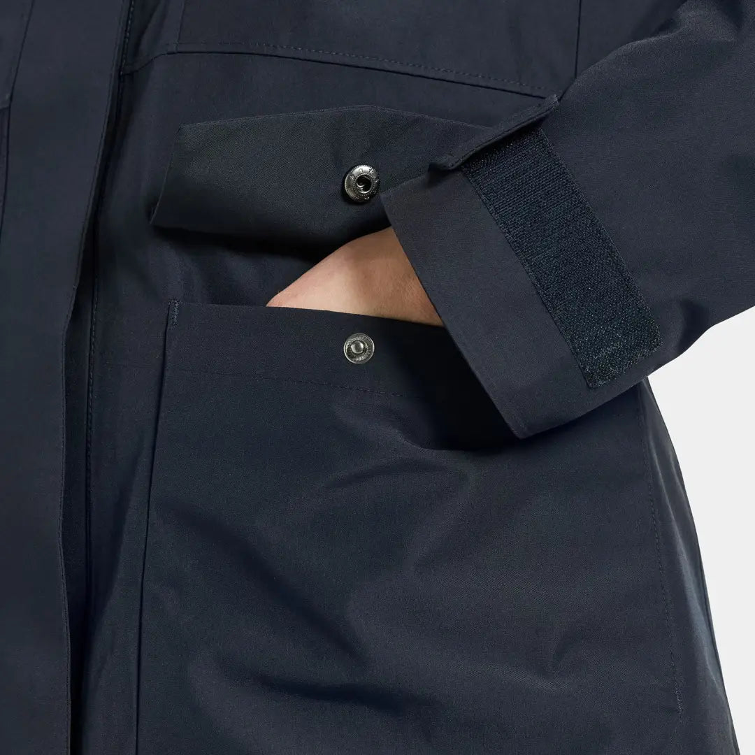 Didriksons Harriet waterproof jacket with snap pockets, perfect for country clothing and hunting