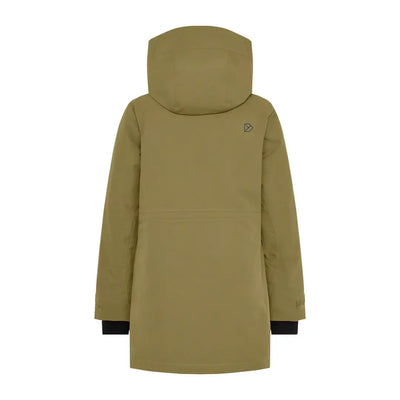 Olive green Didriksons Harriet womens parka perfect for country clothing and hunting trips
