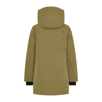 Olive green Didriksons Harriet womens parka perfect for country clothing and hunting trips