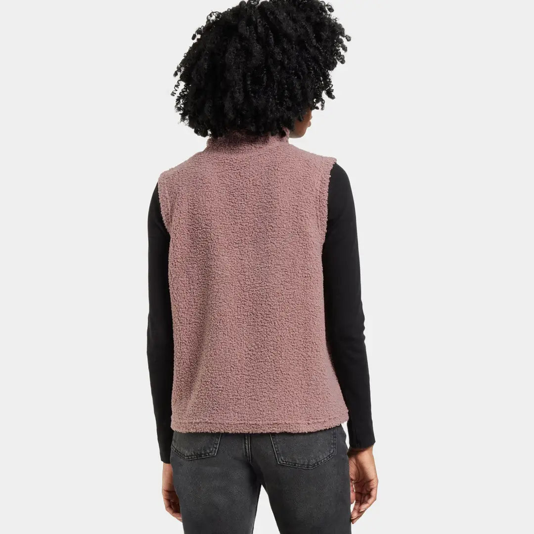 Women’s mauve fleece vest from Didriksons, perfect for country clothing and hunting adventures