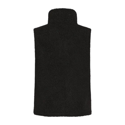 Black fleece vest from Didriksons Kiana, perfect for country clothing and outdoor adventures
