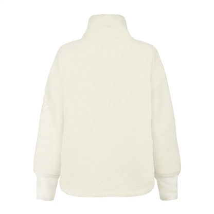 Off-white Didriksons Mella 3 fleece sweatshirt perfect for chilly autumn winds and winter snow