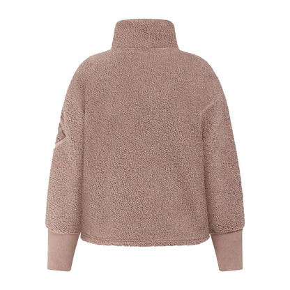 Dusty pink Didriksons Mella 3 fleece for winter snow country clothing and hunting trips