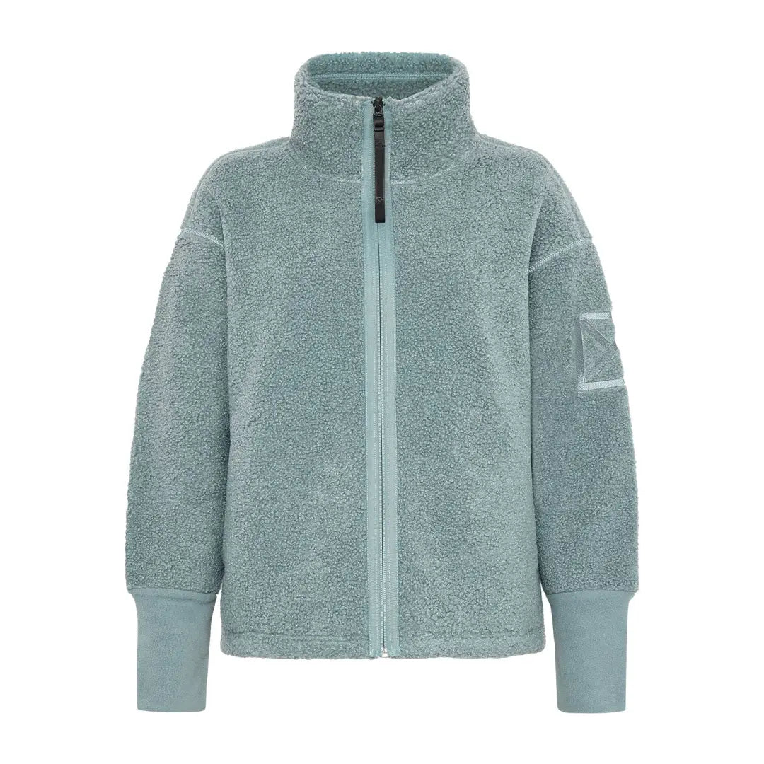 Light blue Didriksons Mella 3 fleece jacket for country clothing and outdoor activities