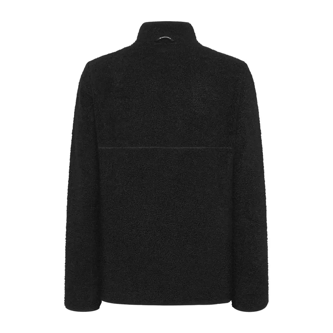Black Didriksons Phoenix fleece jacket with high collar for country clothing and outdoors