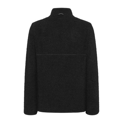 Black Didriksons Phoenix fleece jacket with high collar for country clothing and outdoors