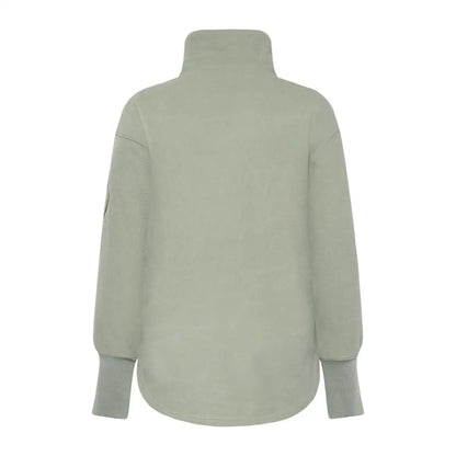 Light green Didriksons Ronja womens fleece top perfect for country clothing and outdoors