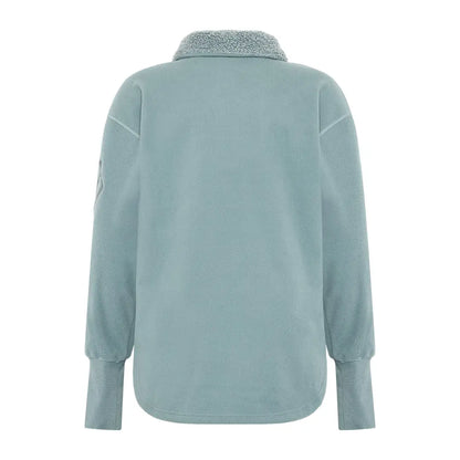 Light blue Didriksons Ronja fleece sweatshirt perfect for country clothing and outdoors